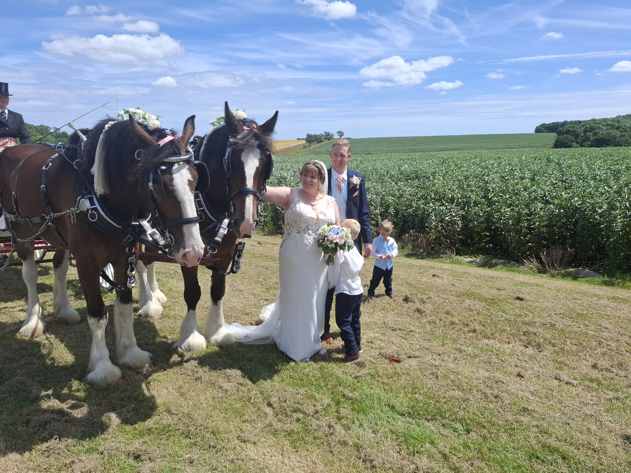 Beautiful wedding scene
